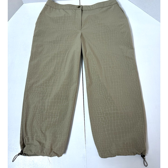 Chico Weekends Women's Tan Beige Capris with Pull Cord Size 0.5 Chico's - Picture 5 of 16